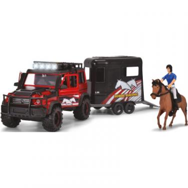 Игровой набор Dickie Toys Перевезення коней з позашляховиком 42 см та фігурк Фото 1