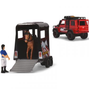 Игровой набор Dickie Toys Перевезення коней з позашляховиком 42 см та фігурк Фото 2
