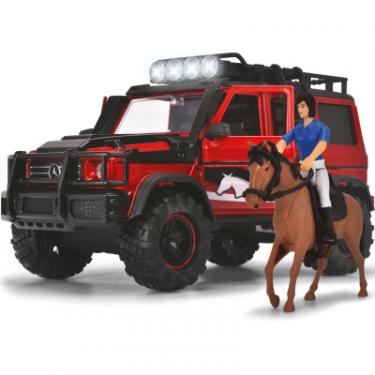 Игровой набор Dickie Toys Перевезення коней з позашляховиком 42 см та фігурк Фото 3