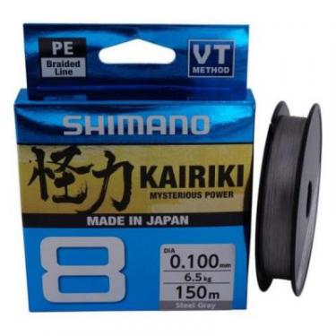 Шнур Shimano Kairiki 8 PE Steel Gray 150m 0.13mm 8.2kg Фото