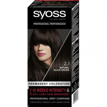 Краска для волос Syoss 2-1 Насичений Чорно-Каштановий 115 мл Фото