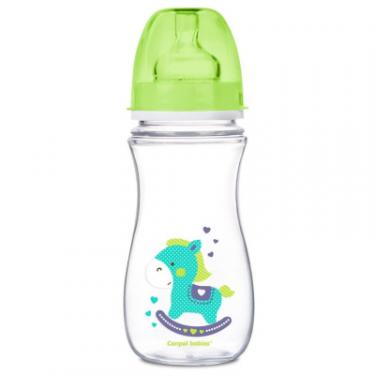 Бутылочка для кормления Canpol babies Easystart Кольорові звірята 300 мл Бірюзова Фото