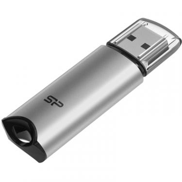 USB флеш накопитель Silicon Power 64 GB Silicon M02 Aluminum Silver USB 3.2 Фото 1