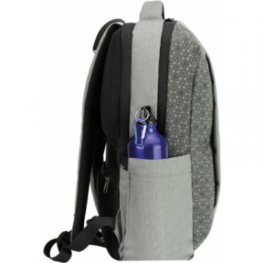 Рюкзак школьный Optima 17.5" USB Techno чоловічий 0.7 кг 16-25 л Сірий з Фото 2