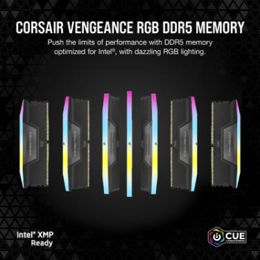 Модуль памяти для компьютера Corsair DDR5 32GB (2x16GB) 5600 MHz Vengeance RGB Фото 7