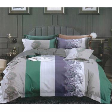 Постельное белье ШЕМ Royal Satin кольорова полоска двоспальний 180 х 22 Фото