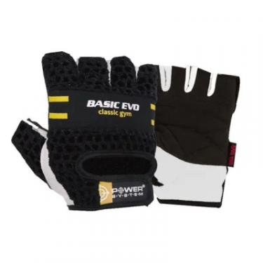 Перчатки для фитнеса Power System Basic EVO PS-2100 Black Yellow Line M Фото 1