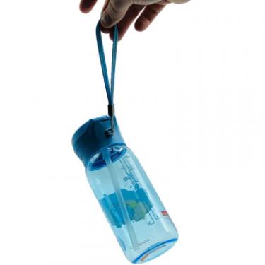 Бутылка для воды Casno 400 мл KXN-1195 Синя восьминіг з соломинкою Фото 2