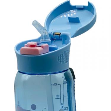 Бутылка для воды Casno 400 мл KXN-1195 Синя восьминіг з соломинкою Фото 3