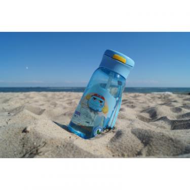 Бутылка для воды Casno 400 мл KXN-1195 Синя восьминіг з соломинкою Фото 4