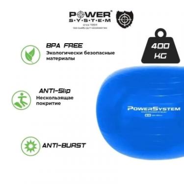 Мяч для фитнеса Power System PS-4011 Pro Gymball 55 см Black Фото 1