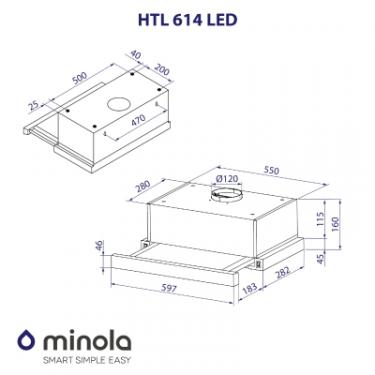 Вытяжка кухонная Minola HTL 614 I LED Фото 9
