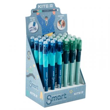 Ручка гелевая Kite пиши-стирай Smart 4, синя в асортименті Фото 1