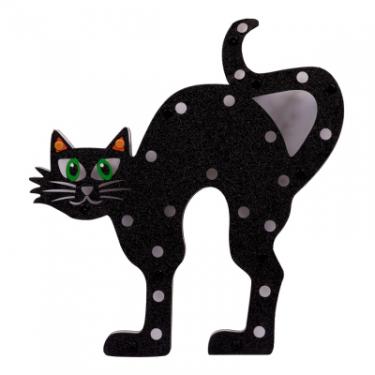 Украшение декоративное YES! Fun Хелловін "Чорний Кіт", 30 см, LED Фото