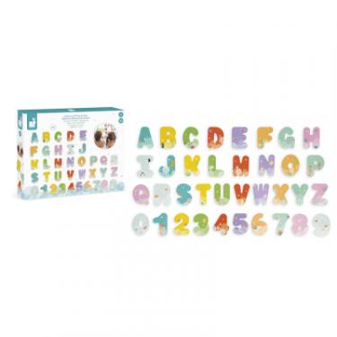 Игрушка для ванной Janod набір цифри та букви (англ. алфавіт) 36 елементів Фото