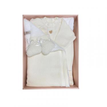Набор детской одежды Прованс Набір для немовлят Молочний 3 одиниці (плед, чолов Фото 3