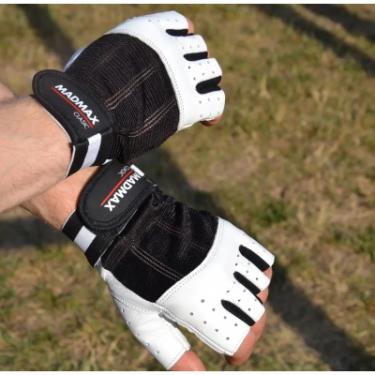 Перчатки для фитнеса MadMax MFG-248 Clasic White S Фото 5
