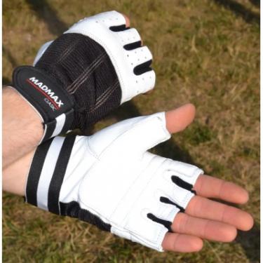 Перчатки для фитнеса MadMax MFG-248 Clasic White S Фото 6