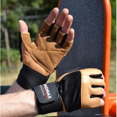 Перчатки для фитнеса MadMax MFG-269 Professional Brown XXL Фото 5