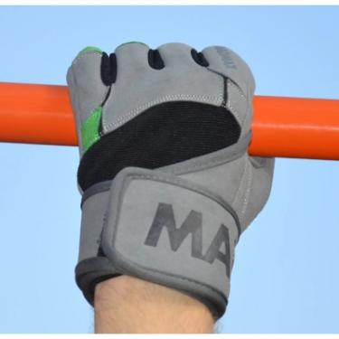 Перчатки для фитнеса MadMax MFG-860 Wild Grey/Green XL Фото 9