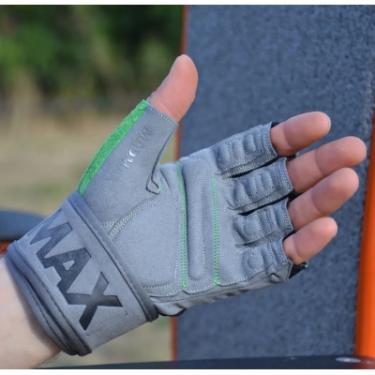 Перчатки для фитнеса MadMax MFG-860 Wild Grey/Green XL Фото 3