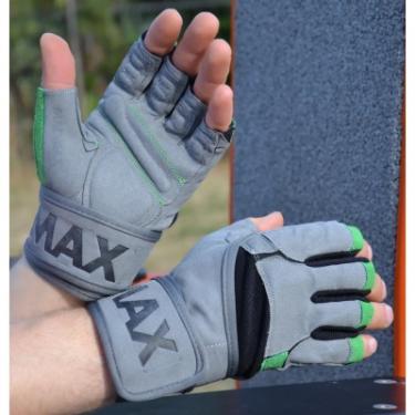 Перчатки для фитнеса MadMax MFG-860 Wild Grey/Green XL Фото 4