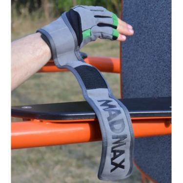Перчатки для фитнеса MadMax MFG-860 Wild Grey/Green XL Фото 8