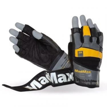 Перчатки для фитнеса MadMax MFG-880 Signature Black/Grey/Yellow XXL Фото
