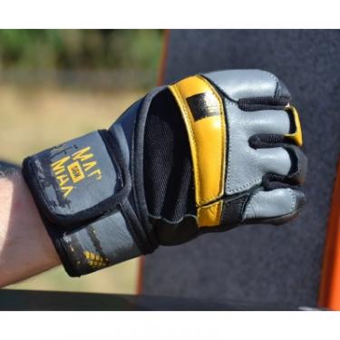 Перчатки для фитнеса MadMax MFG-880 Signature Black/Grey/Yellow XXL Фото 1