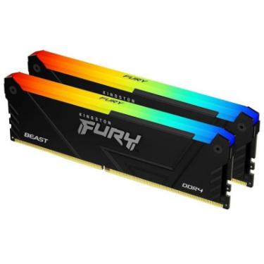 Модуль памяти для компьютера Kingston Fury (ex.HyperX) DDR4 16GB (2x8GB) 3200 MHz Beast RGB Фото 1