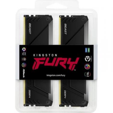 Модуль памяти для компьютера Kingston Fury (ex.HyperX) DDR4 16GB (2x8GB) 3200 MHz Beast RGB Фото 2