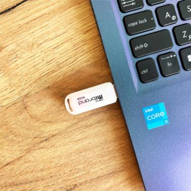 USB флеш накопитель Mibrand 64GB Marten White USB 3.2 Фото 3