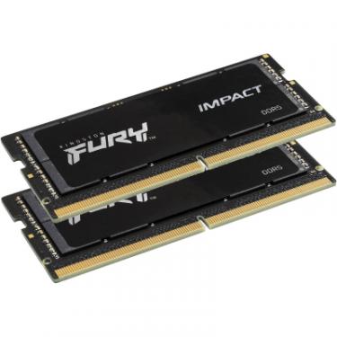 Модуль памяти для ноутбука Kingston Fury (ex.HyperX) SoDIMM DDR5 32GB (2x16GB) 5600 MHz Impact Black Фото 2