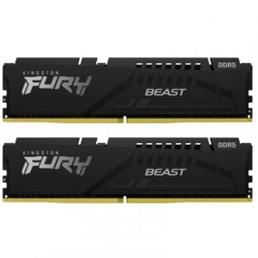 Модуль памяти для компьютера Kingston Fury (ex.HyperX) DDR5 64GB (2x32GB) 5600 MHz Beast Black Фото