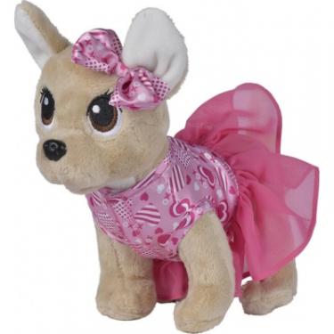 Мягкая игрушка Chi Chi Love Собачка Рожеве серце з сумочкою 20 см Фото 3