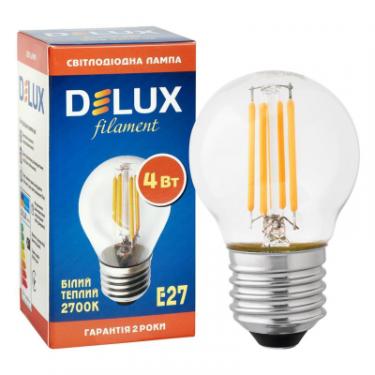 Лампочка Delux BL50P 4 Вт filam.2700K 220В E27 Фото 2