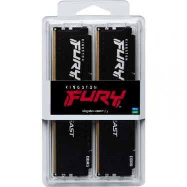 Модуль памяти для компьютера Kingston Fury (ex.HyperX) DDR5 16GB (2x8GB) 4800 MHz Beast Black Фото 4