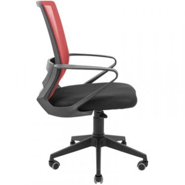 Офисное кресло Richman Робін Пластик Піастра Сітка чорна + червона Фото 2
