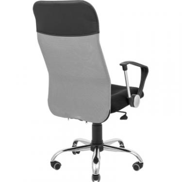 Офисное кресло Richman Ультра Ю Хром M-1 (Tilt) Сітка чорна + сіра Фото 3