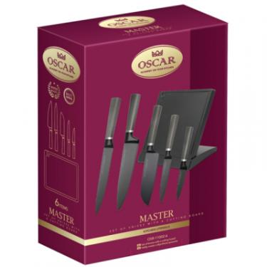 Набор ножей Oscar 5 ножів + обробна дошка Фото 8