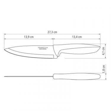 Кухонный нож Tramontina Plenus black Chef 152 мм Фото 3