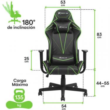 Кресло игровое Xtrike ME Advanced Gaming Chair GC-909 Black/Green Фото 6