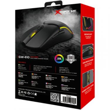 Мышка Xtrike ME GW-610 Wireless RGB Black Фото 5