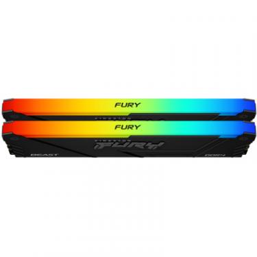 Модуль памяти для компьютера Kingston Fury (ex.HyperX) DDR4 64GB (2x32GB) 3600 MHz FURY Beast RGB Фото 2