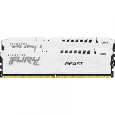 Модуль памяти для компьютера Kingston Fury (ex.HyperX) DDR5 32GB (2x16GB) 6000 MHz FURY Beast White Фото 2