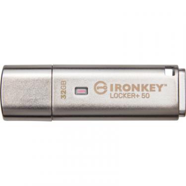 USB флеш накопитель Kingston 32GB IronKey Locker Plus 50 AES Encrypted USB 3.2 Фото 2