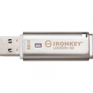 USB флеш накопитель Kingston 32GB IronKey Locker Plus 50 AES Encrypted USB 3.2 Фото 3