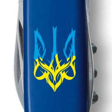 Нож Victorinox Spartan Ukraine 91 мм Тризуб готичний синьо-жовтий Фото 2