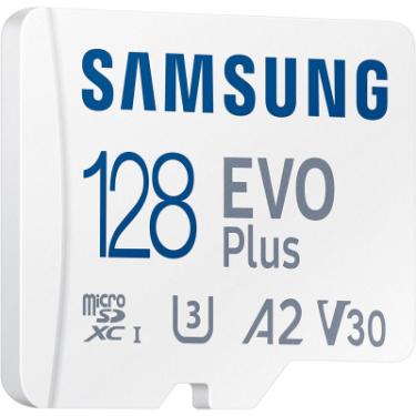 Карта памяти Samsung microSDXC 128GB C10 UHS-I R130MB/s Evo Plus + SD Фото 3