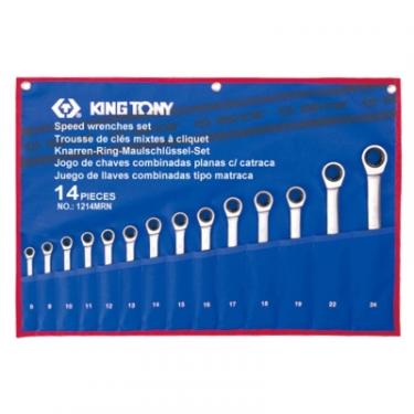 Ключ KING TONY комбінований з тріскачкою 14 шт., 8-24 мм Фото